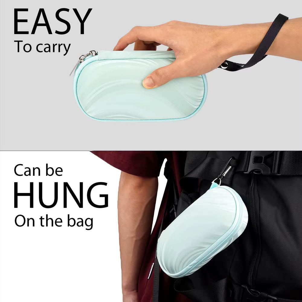 EVA Protective Case Compatible with Smart AR Glasses Portable Zipper Case for Xrealone/Thunderbird Air2 VR(CASE ONLY)